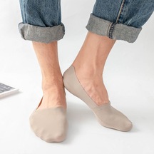 Lacivert Yaz Ultra-ince Nefes Çorap Terlik Düz Renk Buz Ipek Düşük Kesim Tekne Çorap Silikon Kaymaz Görünmez No Show Çorap Lacivert