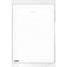 A4 Bloknot Çizgili Defter - 50 Yaprak - Memopad - Notepad - Not Defteri - Not Kağıdı - 4195 Çok Renkli