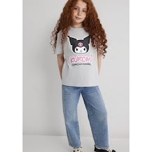 Mavi - Kuromi Baskılı Gri Tişört 7610379-70075 Gri