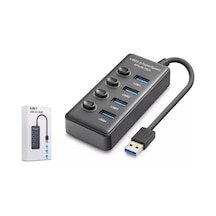 Hadron Hdx7048 Usb 2.0 Hub Anahtarlı 4 Port Çoklayıcı 480mbps - Siyah - 1 Adet