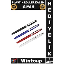 Kalem Ofis Okul Kırtasiye Akıcı Yazım Mürekkepli Şık Kaliteli Dayanıklı Plastik Roller Kalem Siyah Çok Renkli