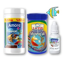 Lepistes-melek-plati-moli Balık Yemi 125ml,tropikal 100ml,vitamin