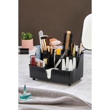 Line 6' Bölmeli Makyaj Organizeri Plastik 22 X 12 Siyah Tr Diğer