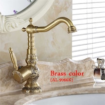 Banyo Lavabo Bataryası Sarı Bronz
