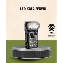 3 Ü 1 Arada Led Far Şarj Edilebilir Sensörlü Manyetik 10 Saat Kullanım - Lisinya Standart