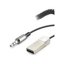 Büro Ev Ofis Arabası İçin 3,5mm Araç İçi Dahili Kablolu Aux Bluetooth Ses Alıcı Adaptör