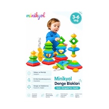 Denge Blokları, Büyük Boy Renkli Geometrik Bloklar 30 Parça Eğitici Yapı Seti