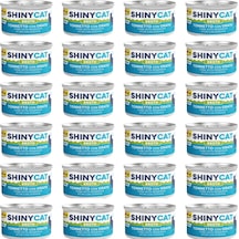 Gimcat Shiny Cat Broth Sos İçinde Çipuralı Ton Balığı Yetişkin Kedi Konservesi 24 x 70 G