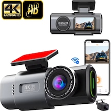 Antcam V309 4k+1080p Çift Kameralı 170 Geniş Açılı Wifi Gps Gece Görüşlü Araç İçi Kamera
