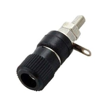 Elektronikport-4Mm Born Jak Dişi Soket Orta Boy Siyah Banana Jack Uyumlu