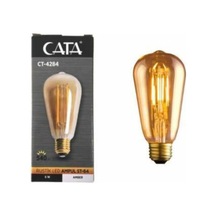 Ct-4284 6w Rustik Led Ampul E27 Duy Amber-turuncu Işık