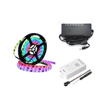 WS2811 ARGB Pixel Şerit LED 5m Wifi Kontrol sp108+adaptör (SP108E)