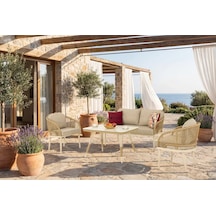 Cozy Mini Bahçe Balkon Oturma Grubu Antrasit