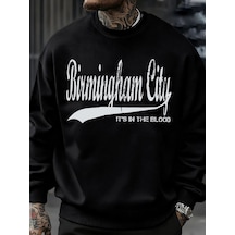 Tarzsokak Birmingham City Mektup Baskılı Sonbahar Erkek Kazak Bisiklet Yaka Yumuşak Kazak Hip Hop Polar Siyah Tarzsokak Birmingham City Mektup Baskılı Sonbahar Erkek Kazak Bisiklet Yaka Yumuşak Kazak Hip Hop Polar Siyah