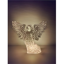Işıklı Melek Figürü Tealight Dahil Dekoratif Aydınlatma