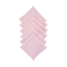 Bürümcük 25x25cm Bebek Ağız Bezi Ter Bezi 6'lı Pmb Pembe