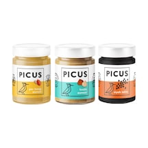 Picus Yer Fıstığı Ezmesi 300 G + Fındık Ezmesi 195 G + Siyah Tahin 210 G