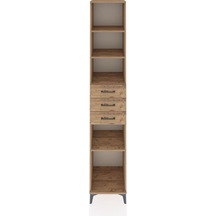 Hyperion Dolap 4 Raflı 3 Çekmeceli 44x44x243 Çam-çam Çam
