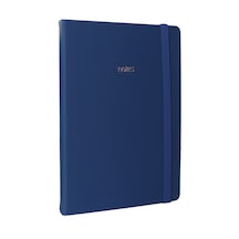 Vj 124-1656 Bujo Defter Vegan Deri 96 Yaprak 160 Gr. Beyaz Kağıt Cepli Lastikli Çeşitli Renk Ve Desen