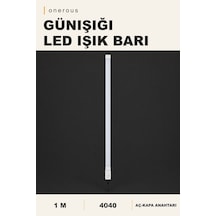 Onerous 1 M Günışığı Led Bar, Anahtarlı, Yapışkanlı Sarı