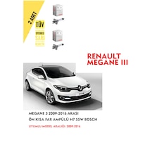 Megane 3 2009-2016 Arası Ön Kısa Far Ampülü 2 Adet Sarı Renk