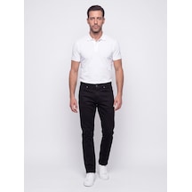 Siyah Regular Fit Erkek Chino Pantolon