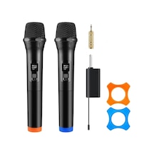 Hepu Hp-m001 2 El Kablosuz Telsiz Mikrofon