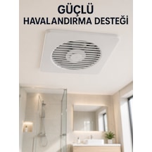 Dekoratif Banyo Ve Mutfak Aspiratörü 150 Mm 20,8 X 20,8 Cm 20 W Havalandırma Fanı