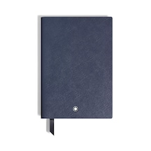 Montblanc Saffiano Deri Mavi Orta Boy Defter 134758