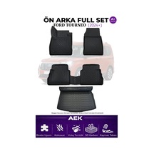 Ford Courier 2024+ 5d Karbon Paspas Takımı +3d Pvc Bagaj Havuzu S