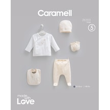 Caramell Teddy Bear 5'li Hastane Çıkışı Zıbın Seti Bej renkli
