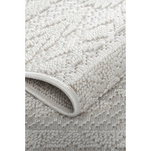 Badelya Home Krem İskandinav Modern Tasarım Sisal Bukle Özel Ölçü Salon Oturma Odası Koridor Mutfak Halısı Yolluk