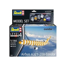 Model Set Airbus A321-200 "condor"- Model Kit With Basic Accessories Açık Ahşap