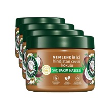 Tr Nemlendirici Hindistan Cevizi Kokulu Saç Bakım Maskesi 300ml 4 Paketi