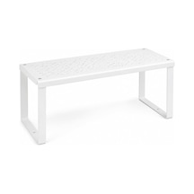 1, White - Varıera - 801.366.22 Half Shelf, Steel, White, 13 X 32 X 16 Cm Açık Bej