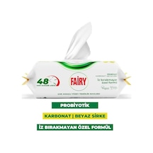Çok Amaçlı Yüzey Temizlik Havlusu 100 Yaprak Limon Yağlı Beyaz Sirke & Karbonat 48 Saat Temizlik Etkili İz Bırakmayan Formül 0