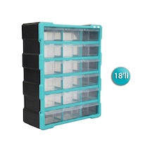 Eurostar Kkd5118 Dikey Monoblok Organizer Çekmece Seti 18'li