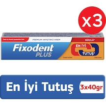 Fixodent Plus En İyi Tutuş Diş Protez Yapıştırıcı Krem 3 x 40 G