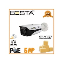 5 Mp 4 Bıg Led Ip Poe Bullet Güvenlik Kamerası 10 Adet Koli