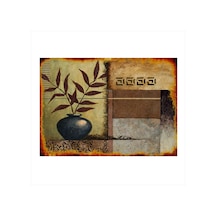 Bedeko Çiçek Ve Mavi Vazo Art Mdf Tablo 50cm X 70cm