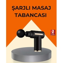 Şarjlı Kas Aleti 6 Kademe 4 Başlık Derin Doku Ems Titreşim Sporcu Tabancası