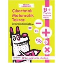 Ödeve Yardımcı-Çıkartmalı Matematik Tekrarı 9+- İş Bankası Kültür Yayınları