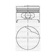 Motor Piston Segman Std 79.50mm Megane 1.6 İe 8v K7m 1.2 Silindir