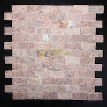 Kırmızı Traverten Patlatma Mozaik (492479283)