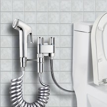 Willowhaven Duvara Monte Abs Tabanca Seti, Çift Çıkışlı Paslanmaz Vana, Bide Ve Balkon Yıkama Gümüşi