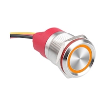 Wd19t-p1-e 19mm Dokunmatik Touch Metal Buton - Sarı