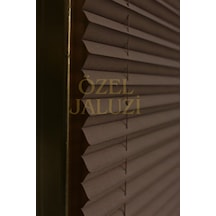 Kahve Cam Balkon Ve Ofis Plisse Perde Plain008 Kahverengi