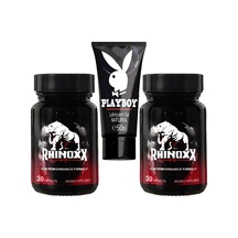 Rhinoxx 2 Adet Erkeklere 30lu Seksözel Deneyimler Formülü + Playboy 50 Ml Kaydırıcıkrem