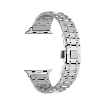 Watch Ultra 49mm Uyumlu Krd-83 Metal Nrtk Kordon-gümüş