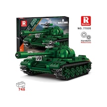 Reobrix 77035 World Of Tanks Çin Orta Tankı Type 59 Yaratıcı Yapı Blok Seti Building Blocks Chinese Medium Tank - 748 Parça